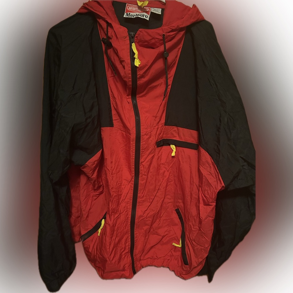 VTG Marlboro Country Tracksuit Red and Black Jacket w/ matching pants and bag - Picture 4 of 13